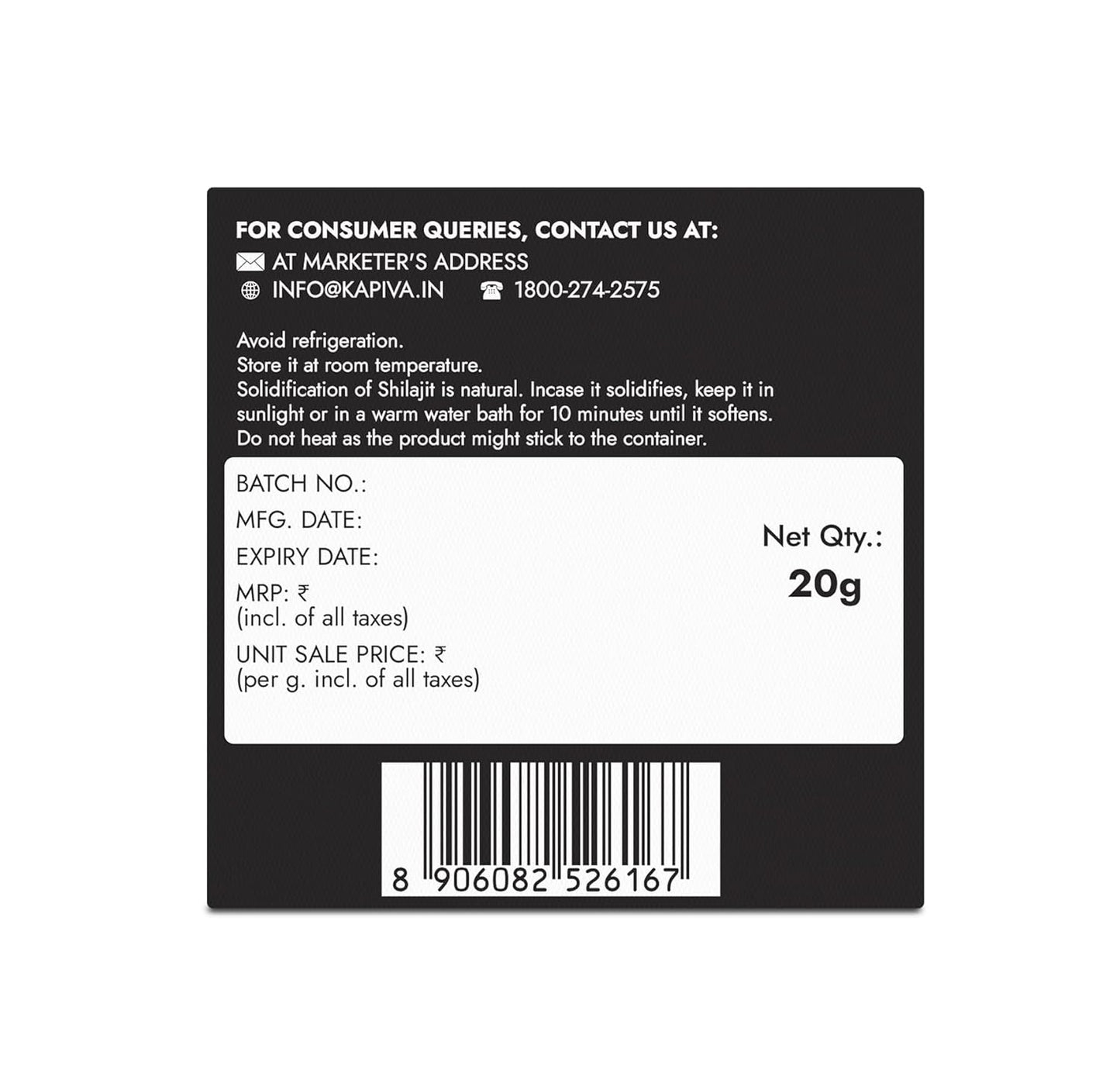 Kapiva Shilajit Gold Resin | Contains 24 Carat Gold | 20 Gram