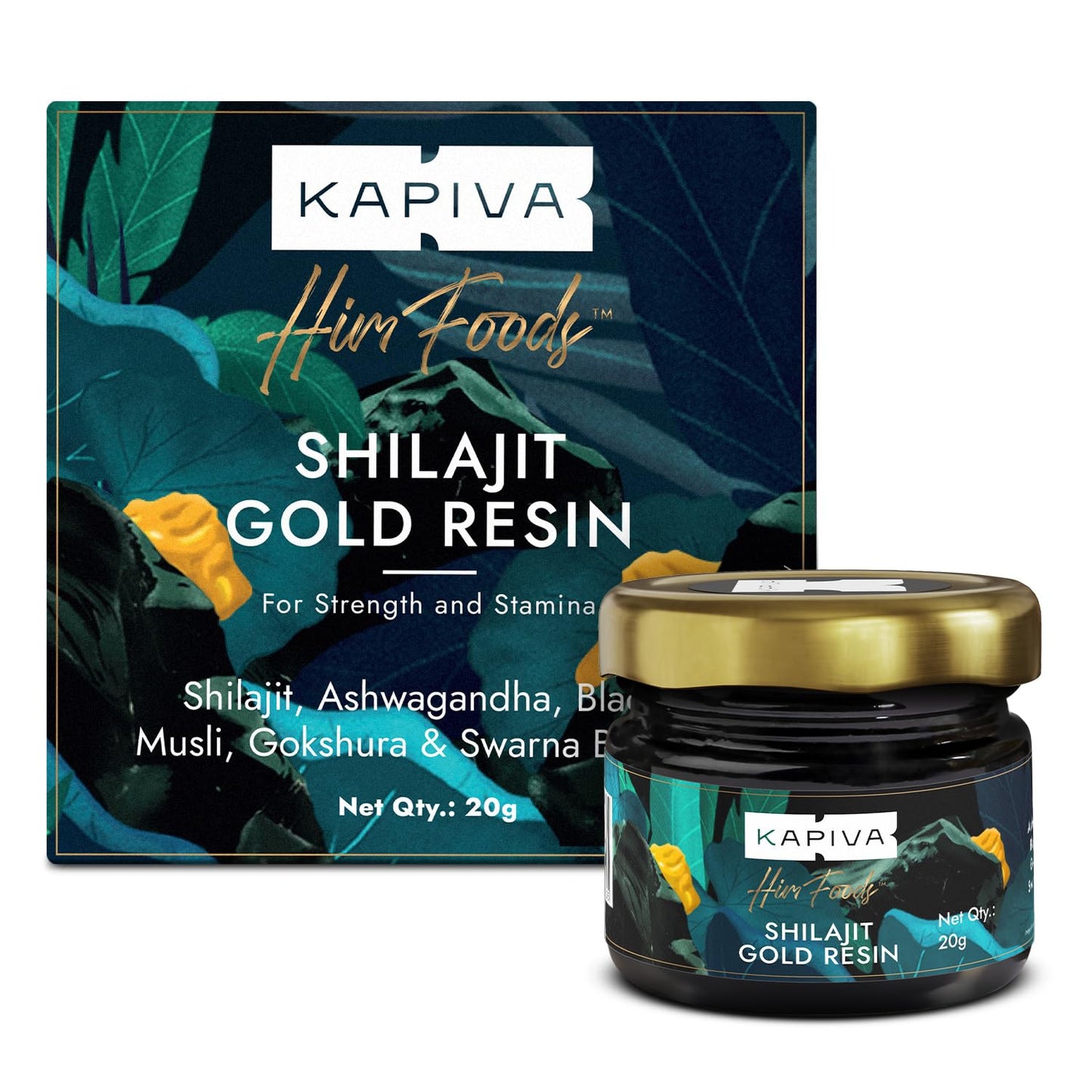 Kapiva Shilajit Gold Resin | Contains 24 Carat Gold | 20 Gram